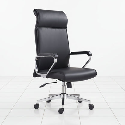 Black office chair ZM-032 seating detail