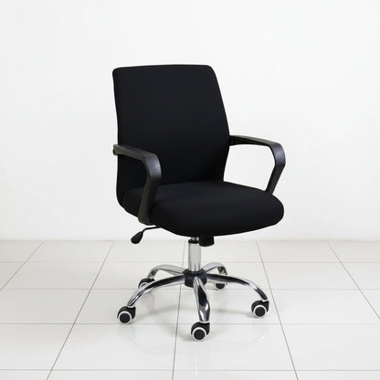Office chair cover with elastic fit