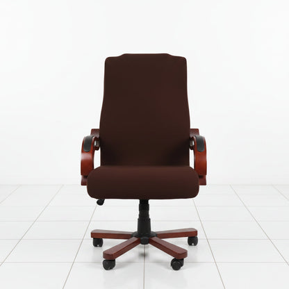 Stretch office chair cover front view